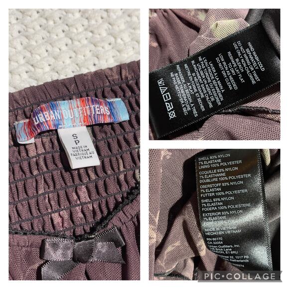 UO Diana Ruched Cutout Romper S Fairycore - Picture 9 of 11